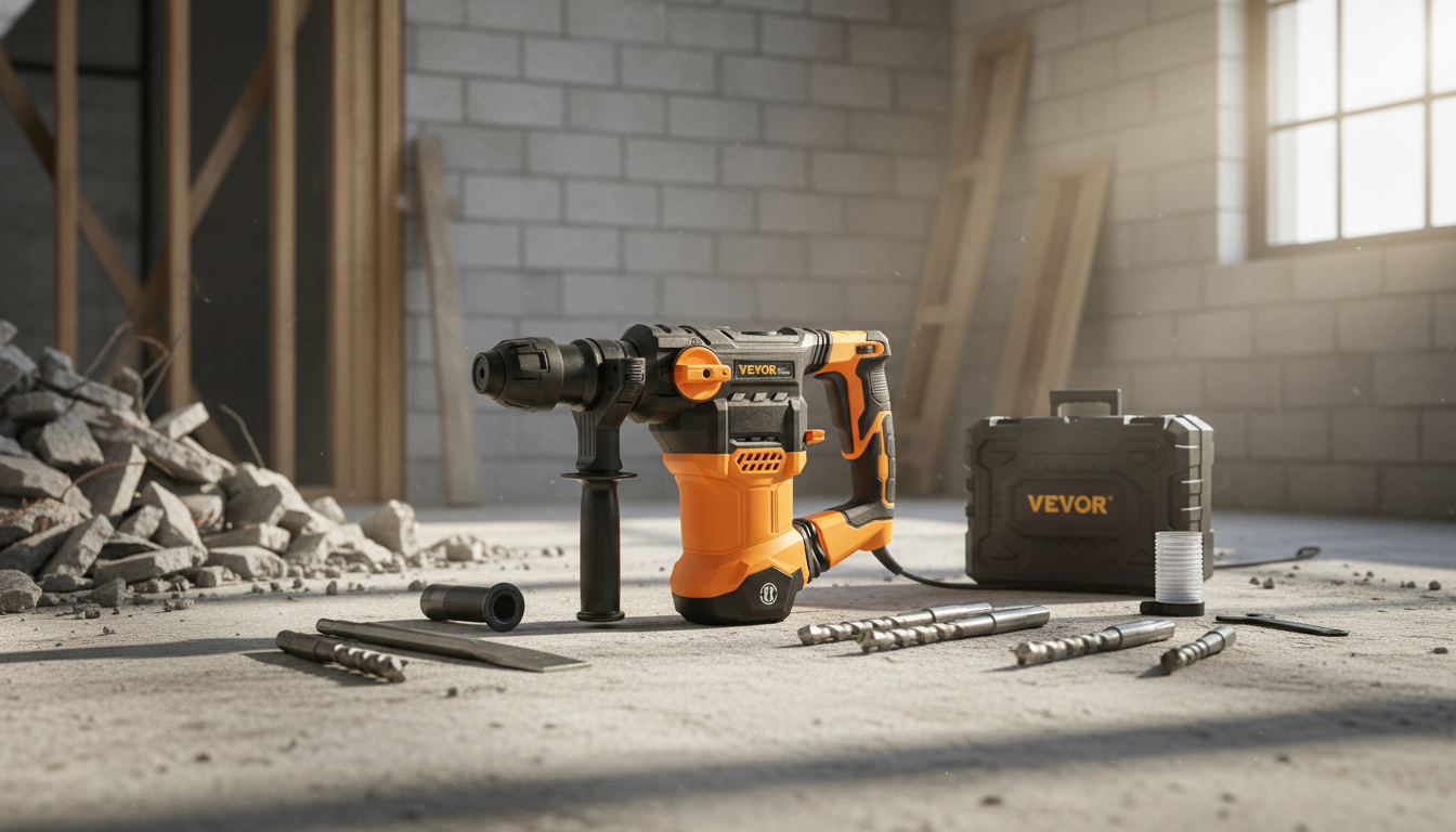 1500W SDS-Plus Rotary Hammer: 4 Modes for Concrete