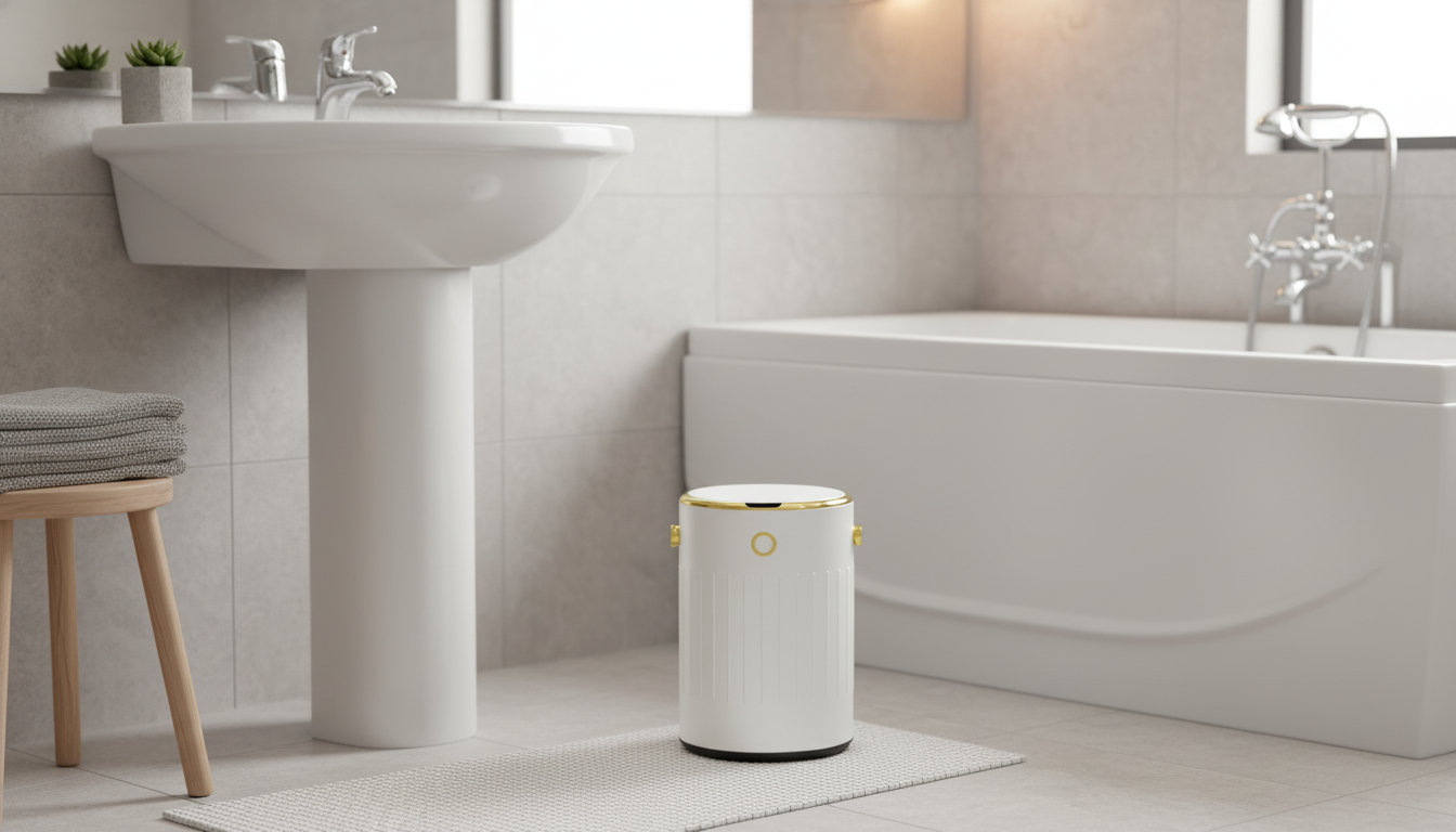 9L Metal Automatic Sensor Trash Can for Bathroom