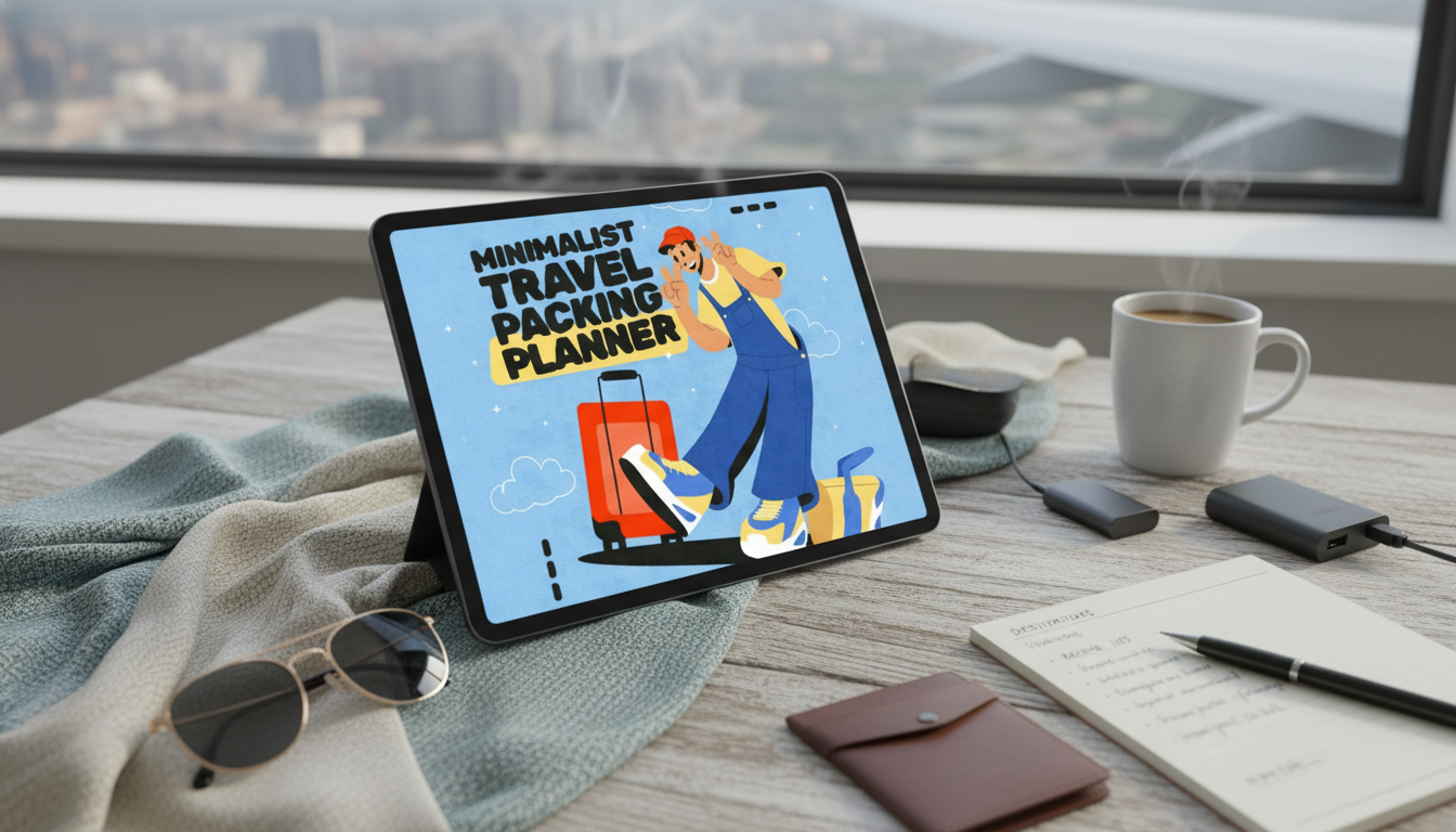 Pack Light Every Time: Minimalist Digital Packing Planner