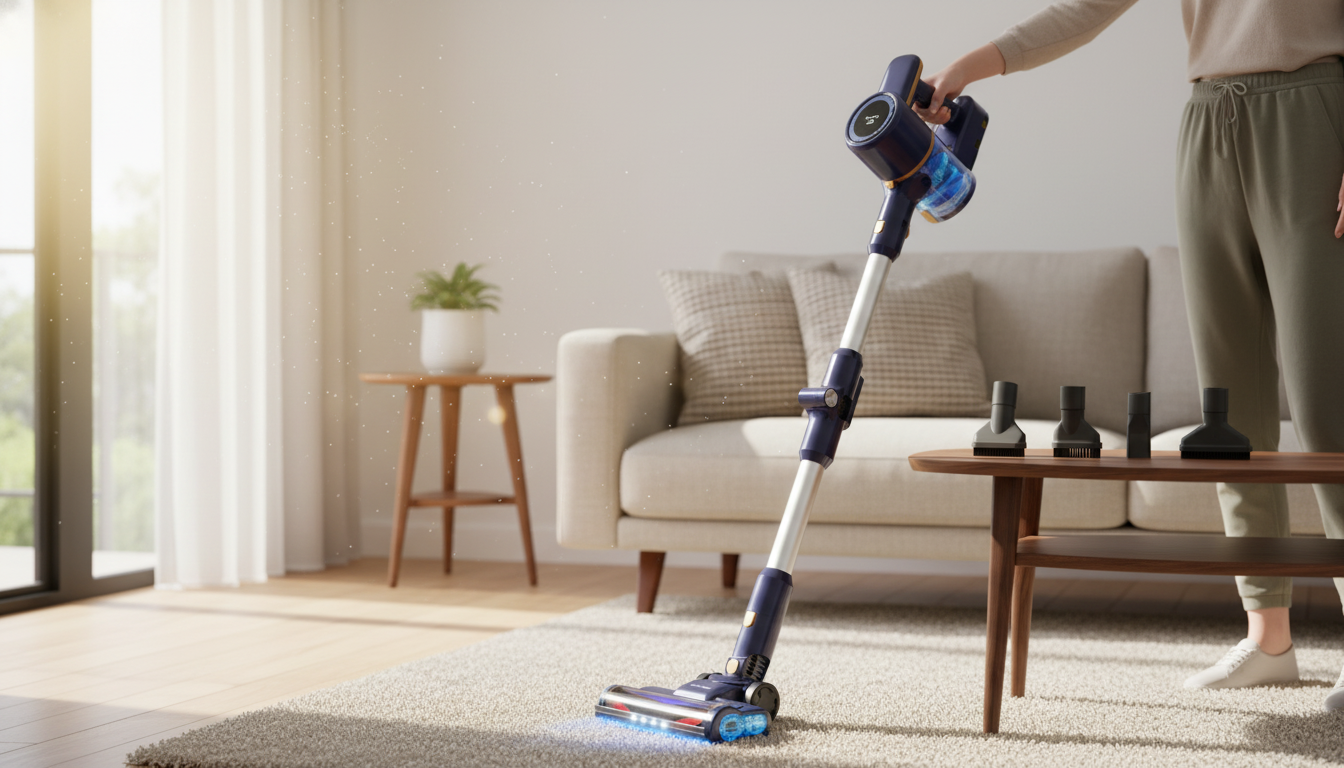 Powerful Cordless Vacuum Cleaner: 6-in-1 Fast Cleanups